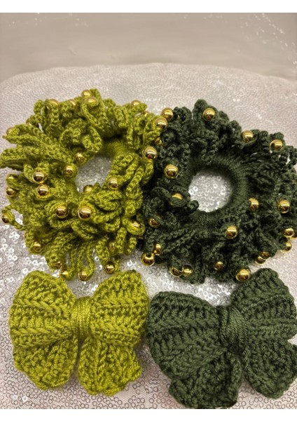 Dörtlü Yeşil Toka Seti modelleri