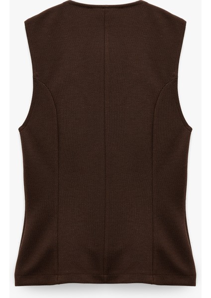 Slim Fit Kolsuz Bisiklet Yaka Düğme Detaylı Hırka fiyatları