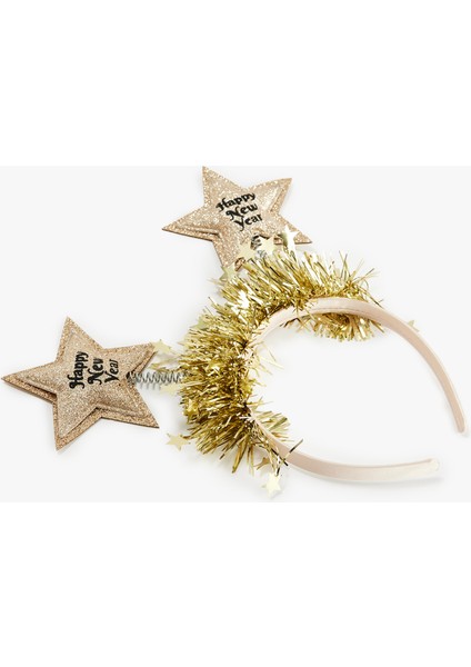 Simli Yıldız Aplikeli Yılbaşı Tacı fiyatları