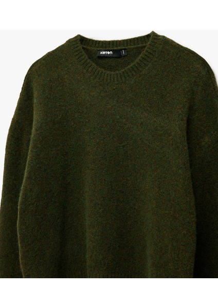 Uzun Kollu Bisiklet Yaka Triko Oversize Kazak modelleri