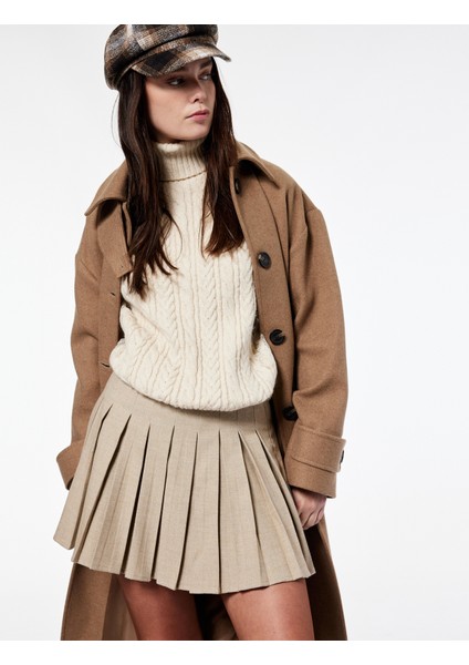 x Şahika Ercümen - Pileli Mini Etek fiyatları