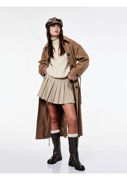 x Şahika Ercümen - Pileli Mini Etek modelleri