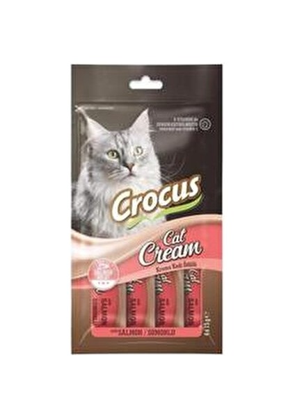 4x15 gr Somonlu Krema Kedi Ödülü Lezzetli ve Sağlıklı Ödül Kediler İçin E Vitamini Takviyeli fiyatları