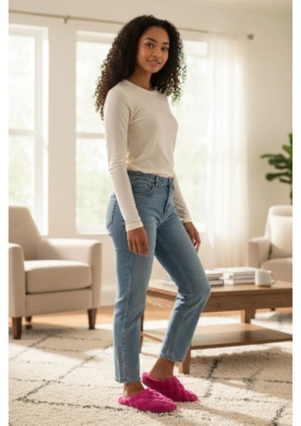 Yumuşak Ses Yapmayan Taban Peluş Yumuşacık Ev Terlik fiyatları