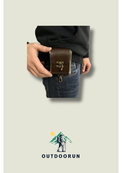 Lüks Deri Avcı Kesesi (Siyah) fiyatları