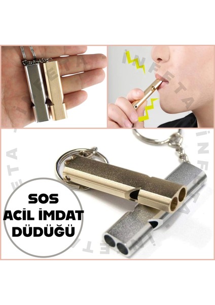 Düdük Anahtarlık S.o.s Deprem Acil Imdat Düdüğü