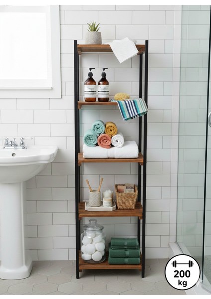 Metal Kitaplık 5 Raflı Ofis Kitaplığı Kitap Dosya Rafı Biblo Rafı Çiçeklik Rafı modelleri