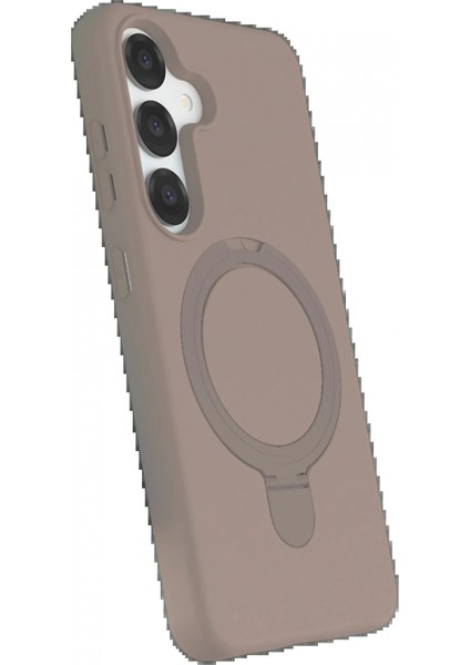 Samsung Galaxy S25 Regal Magsafe Standlı Kapak - Çöl Titanyum fiyatları
