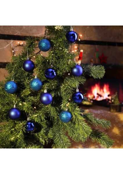 12'li Mavi 5 cm Yılbaşı Topu, Noel ve Çam Ağacı Süsü fiyatları