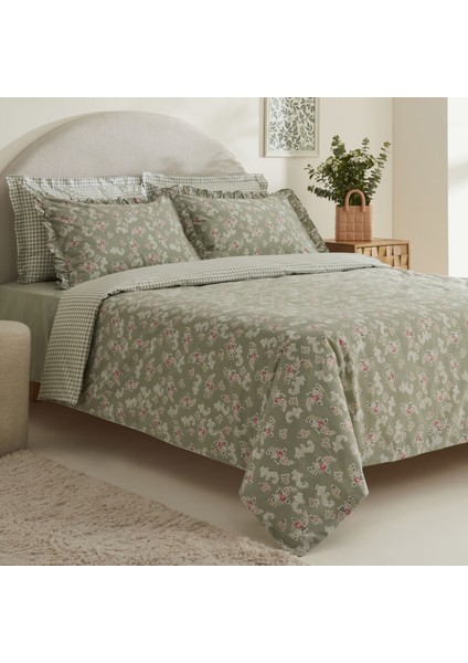 Carlo %100 Pamuk Tek Kişilik Nevresim Takımı Adaçayı fiyatları