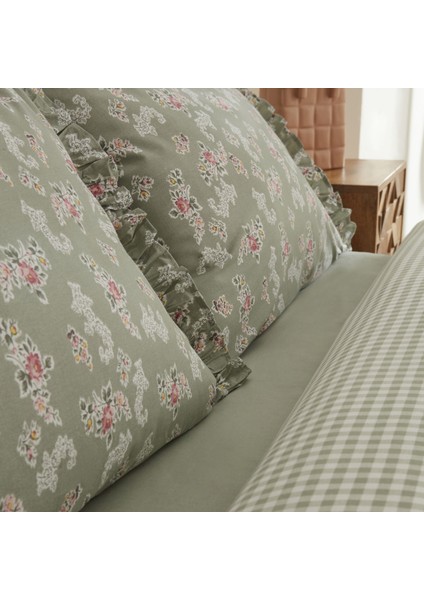 Carlo %100 Pamuk Tek Kişilik Nevresim Takımı Adaçayı fırsatları