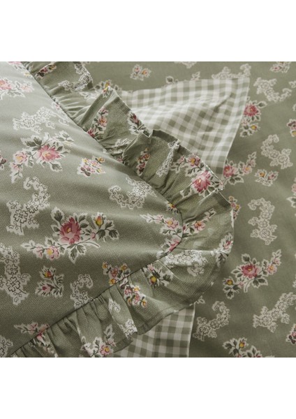 Carlo %100 Pamuk Tek Kişilik Nevresim Takımı Adaçayı indirimleri