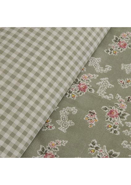 Carlo %100 Pamuk Tek Kişilik Nevresim Takımı Adaçayı