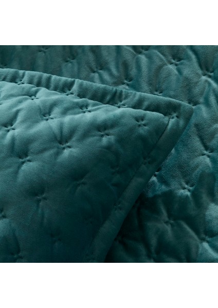 Granel Çift Kişilik Kadife Yatak Örtüsü Petrol fırsatları