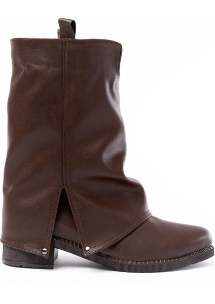 ZRİN-3045 Premium Kahverengi Günlük Kadın Bot Çizme modelleri