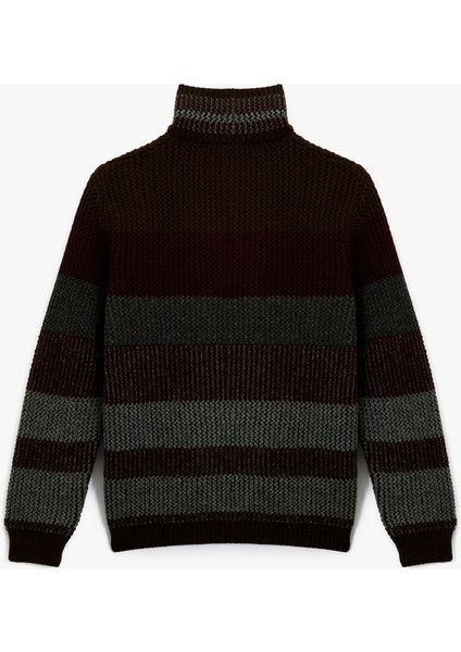 Yarım Fermuarlı Dik Yaka Uzun Kollu Triko Kazak fiyatları