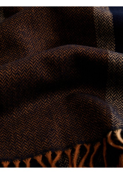 Çizgili Uzun Püsküllü Atkı modelleri