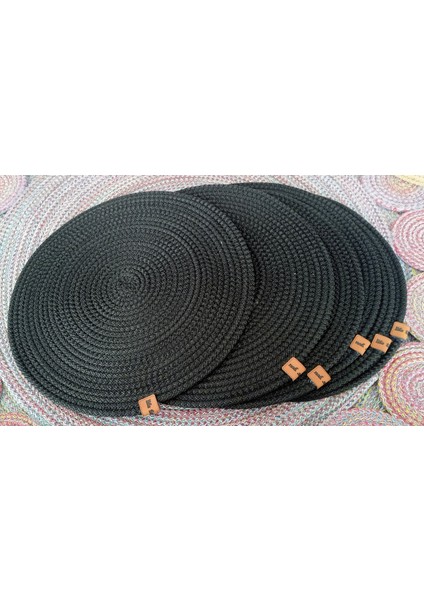 Amerikan Servis 6 Adet 32CM Supla Siyah Runner fiyatları