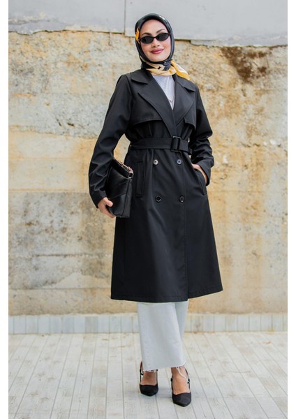 Rinny Bondik Trençkot-Siyah