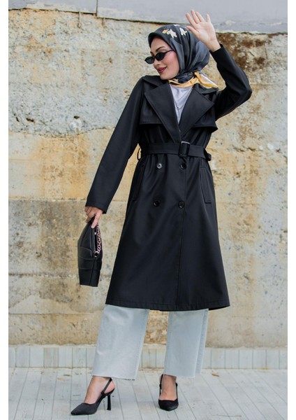 Rinny Bondik Trençkot-Siyah modelleri