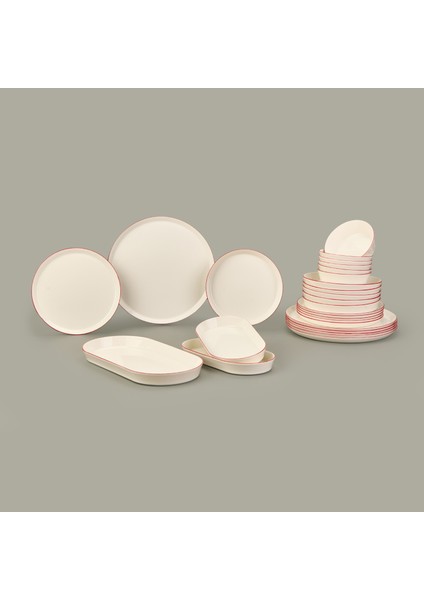 Bone 27 Parça Yemek Takımı - Beyaz modelleri