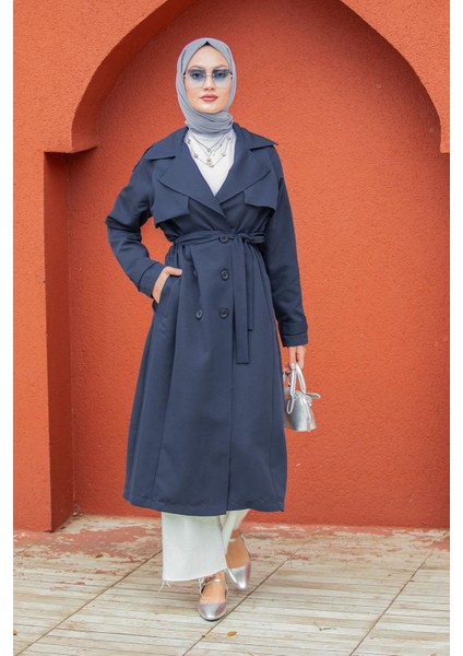 Rodi Uzun Astarlı Trençkot-Laci