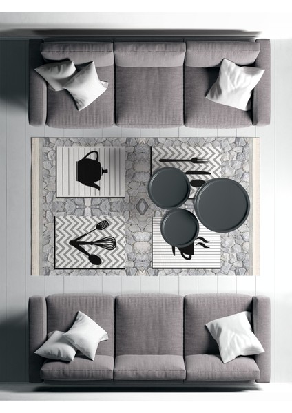 Destek Halı MK-9019A – Makinede Yıkanabilir, Kaymaz Taban, Dijital Baskı Halı modelleri