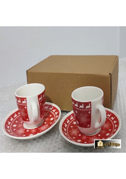 Evci Yılbaşı Özel 2 Kişilik Fincan Seti
