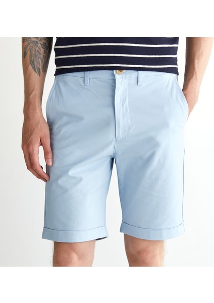 Erkek Mavi Slim Fit Şort fırsatları