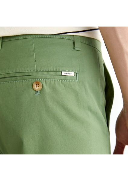 Erkek Yeşil Slim Fit Şort