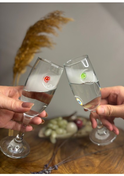 Emoji Kokteyl Kadehi 2 Li - (Kahve Yanı Su/kokteyl Bardak) 190 ml indirimleri