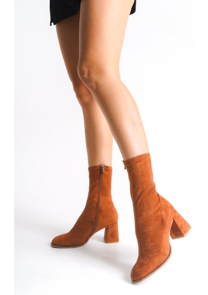 Kadın Bot Streç Kalın Topuklu Içten Fermuarlı Agnes modelleri