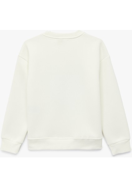 Lisanslı Stitch Baskılı Uzun Kollu Bisiklet Yaka Sweatshirt fiyatları