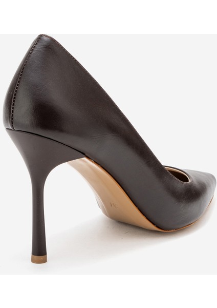 Kadın Sivri Burun Stiletto Zy 4016 Kahverengi fırsatları