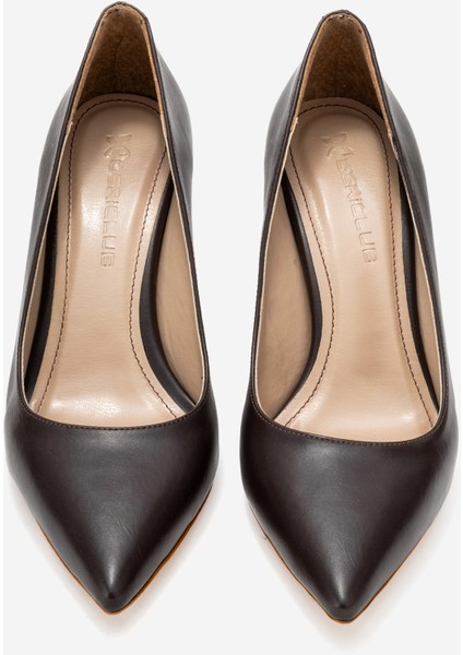 Kadın Sivri Burun Stiletto Zy 4016 Kahverengi indirimleri