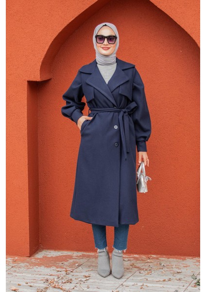 Olly Pileli Balon Kol Astarlı Kaşe Kaban-Laci fırsatları