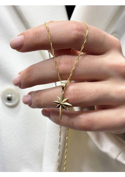 14 Ayar Altın Kutup Singapur Zincir Kolye fırsatları