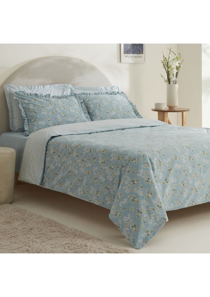 Carlo %100 Pamuk Tek Kişilik Nevresim Takımı Mavi fiyatları