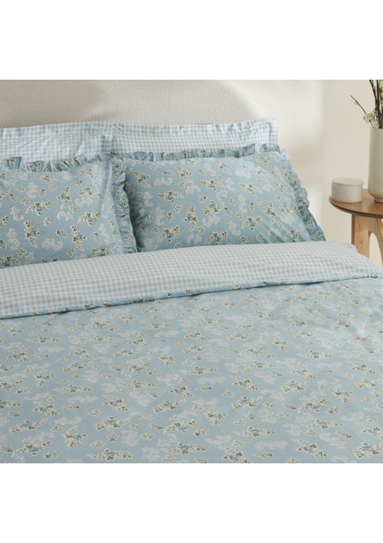 Carlo %100 Pamuk Tek Kişilik Nevresim Takımı Mavi modelleri