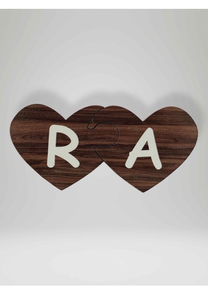 R Harfi (Sol Parça) – Ahşap Puzzle Kalp Harf Magnet – Buzdolabı Süsü – Ikili Uyumlu (KOD:1031) modelleri