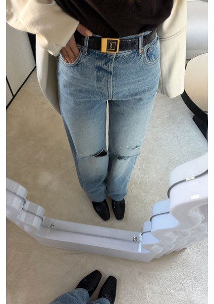 Lazer Kesikli Taşlamalı Jean indirimleri