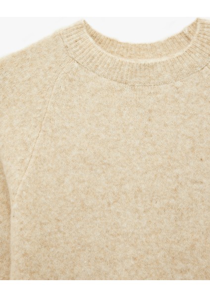 Bisiklet Yaka Yarım Kollu Triko Oversize Kazak modelleri