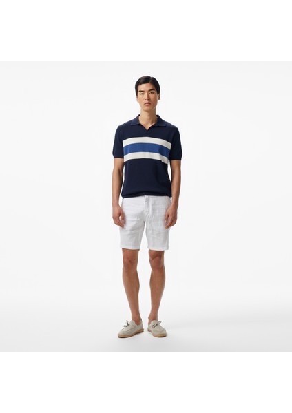 Erkek Lacivert Classic Fit Çizgili Triko modelleri