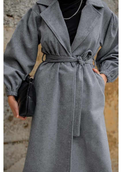 Balon Kol Astarsız Yün Kaşe Kaban-Ant fiyatları