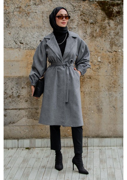 Balon Kol Astarsız Yün Kaşe Kaban-Ant modelleri