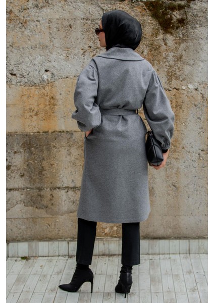 Balon Kol Astarsız Yün Kaşe Kaban-Ant fırsatları