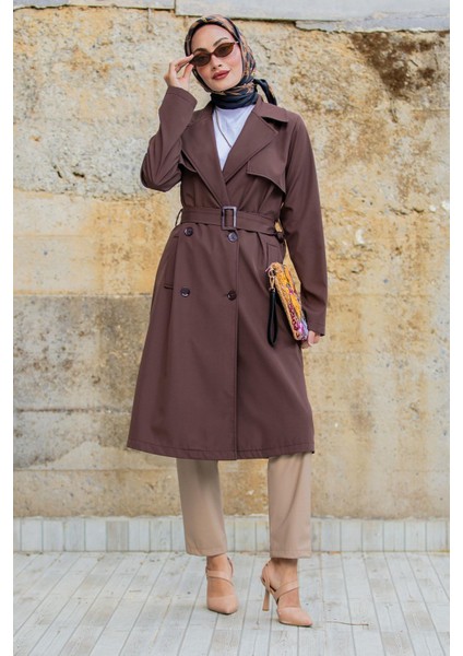 Rinny Bondik Trençkot-Kahve indirimleri