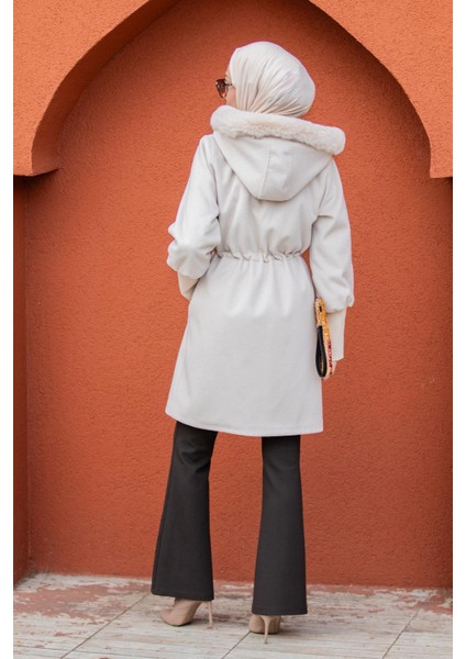 Lupi Kürk Kapşon Ithal Angora Kaban-Bej fırsatları