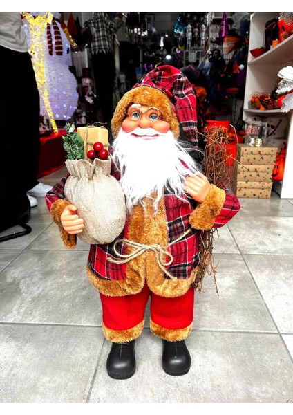 Yılbaşı Kırmızı Noel Baba Figür Biblo 62 Cm, Şık ve Dekoratif Ev Süsü indirimleri