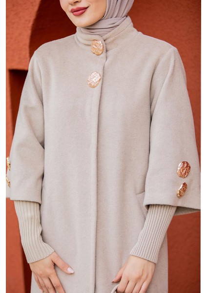 Jessy Angora Ribana Kollu Kaban-Bej fiyatları